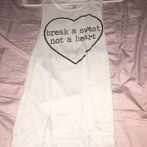 White and black tank top